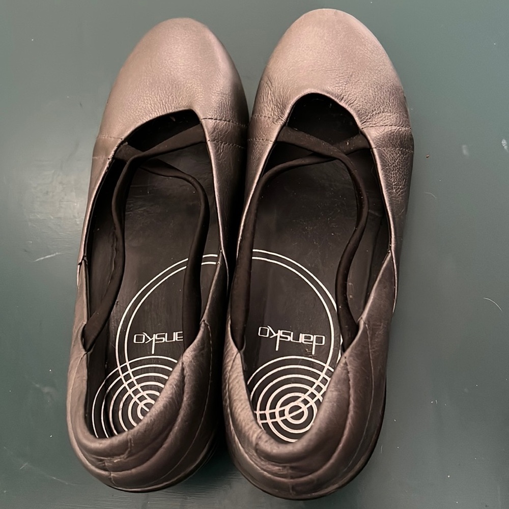 Dansko silver flats- US size 10